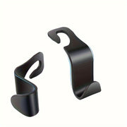 Universal Car Seat Back Storage Hooks 2-Pack Headrest Organizer PP Material