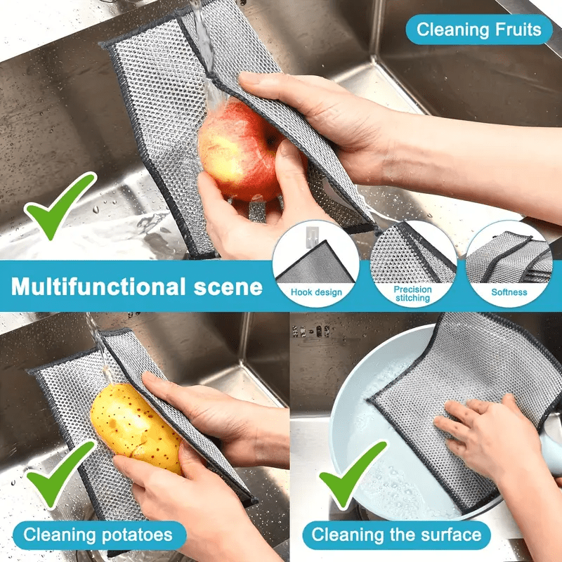 Microfiber Cleaning Cloths 30-Pack Non-Scratch Soft Dish Towels for Non-Stick Pans