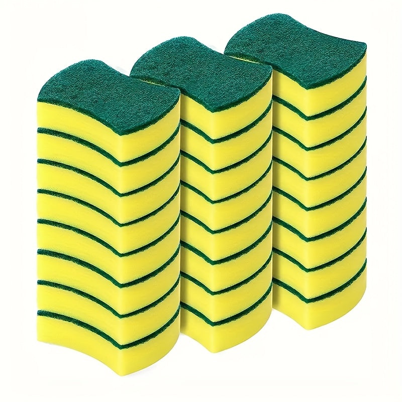 Double-Sided Cleaning Sponge for Dishes and Surfaces Durable Scratch-Free