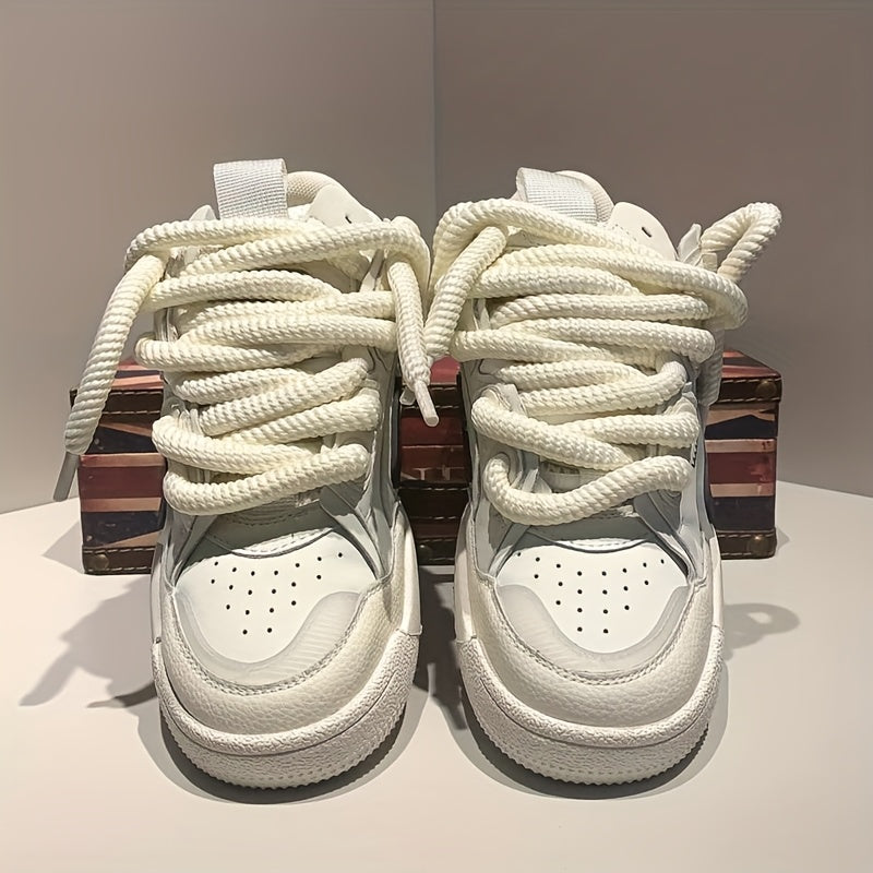 Unisex Thick Braided Polyester Shoelaces for Sneakers and Boots