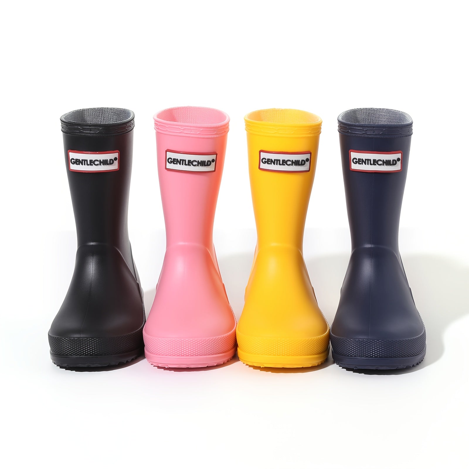 Girls Rain Boots Long PVC Soft Sole All-Season Casual Waterproof