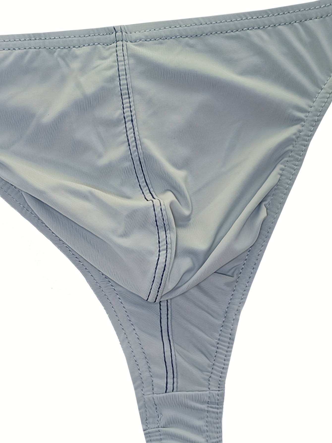 Men's Ultra-Thin Low Waist Ice Silk Underwear for Summer Sports and Casual