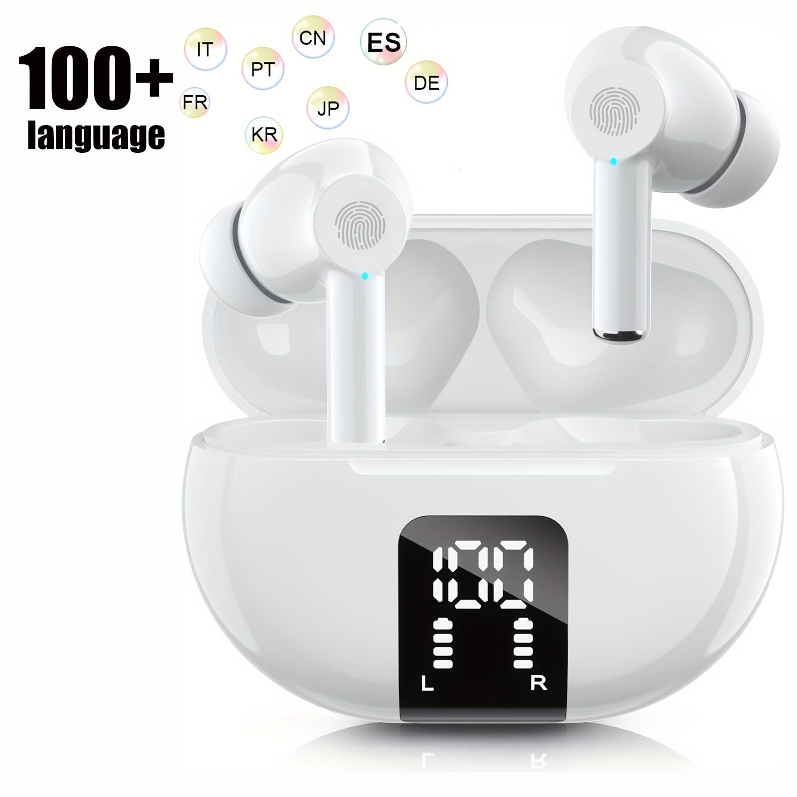 Wireless Earbuds with Real-Time Language Translation Support 150 Languages for Travel and Business