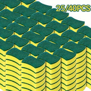 Многофункционочная быстро сохнущая губка для посуды 25/40 шт. с запахоустойчивой, прочной очисткой