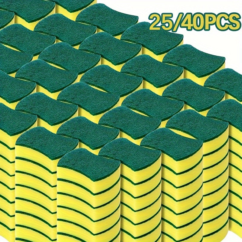 Multi-Purpose Quick Dry Dish Sponge 25/40pcs Odor-Resistant Durable Cleaning