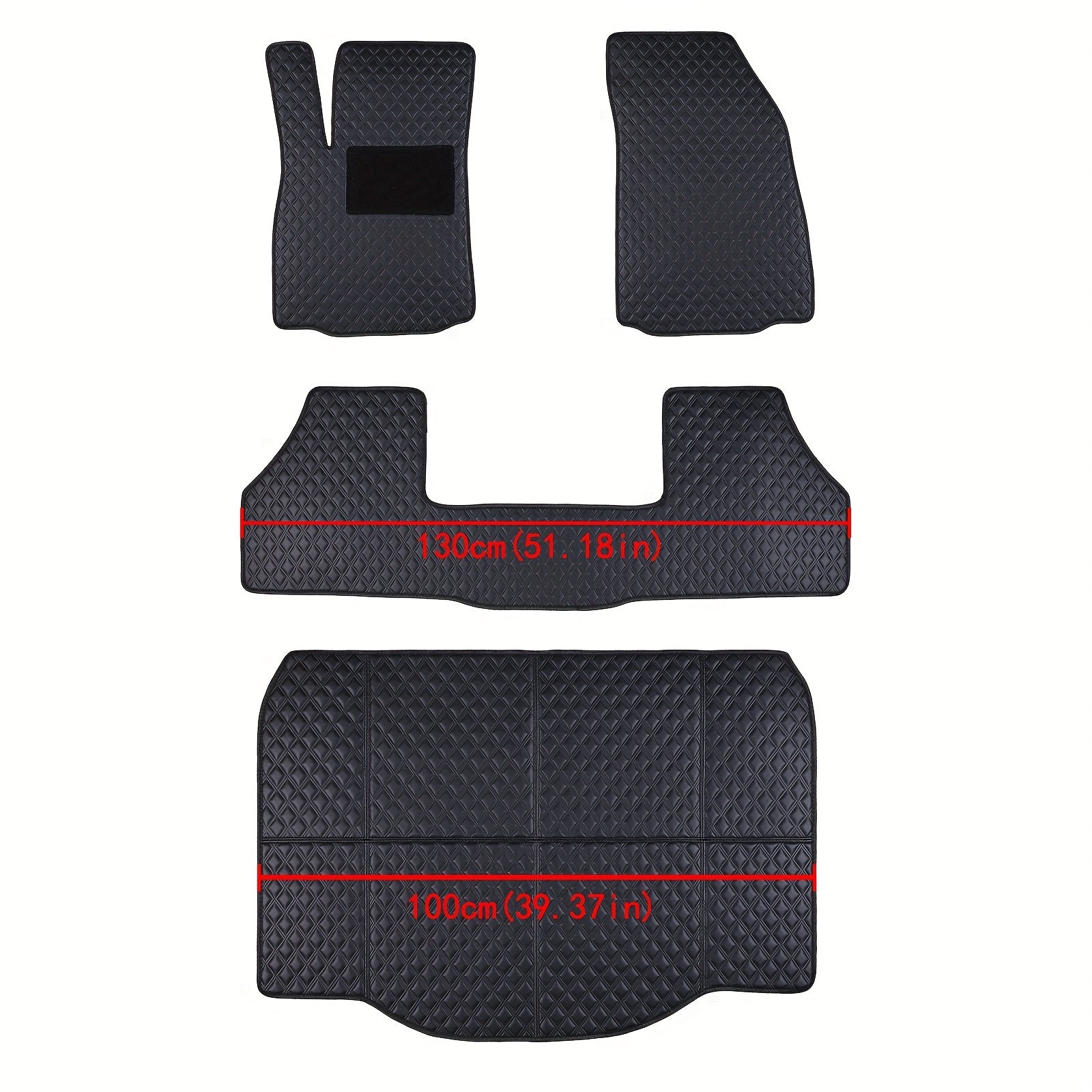 Car Foot Mat Set All-Weather Cargo Luggage Trunk Pad for SUV