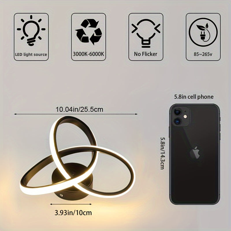 Dimmable LED Ceiling Light with Switch Control and Adjustable Color Temperature for Living Room Bedroom Kitchen