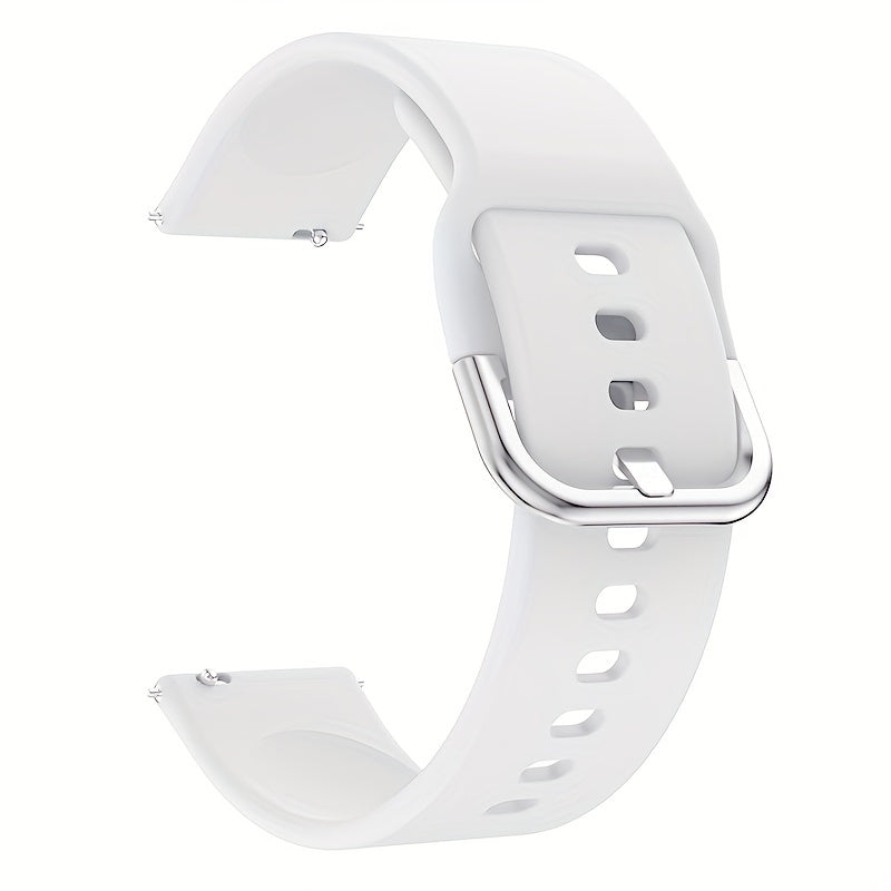 20/22mm Silicone Smartwatch Band with Quick Release Buckle for Samsung Galaxy and More Colorful Replacement Strap
