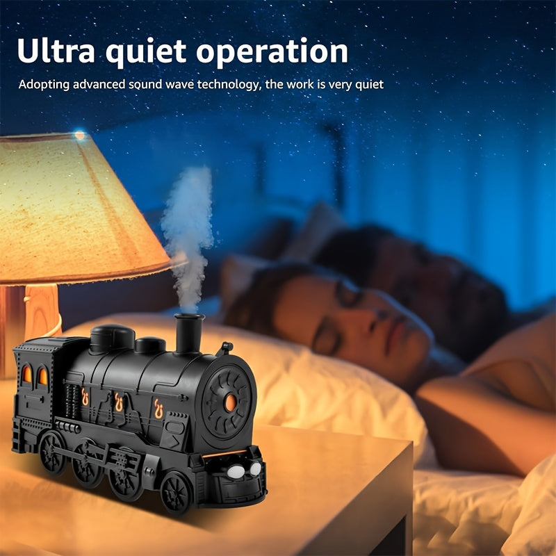 Train Shaped USB Oil Diffuser with Night Light Aromatherapy Cool Mist