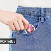 Portativ Sumka Osma, Pushti Gilos Gullari O'rmoni Dizayni, Qaytalanadigan Magnit Sumka Qulfi, Ruxdan Yasalgan - Restoran, Bar uchun yoki Norasmiy Usulda O'ziga Xos Sovg'a sifatida Ideal