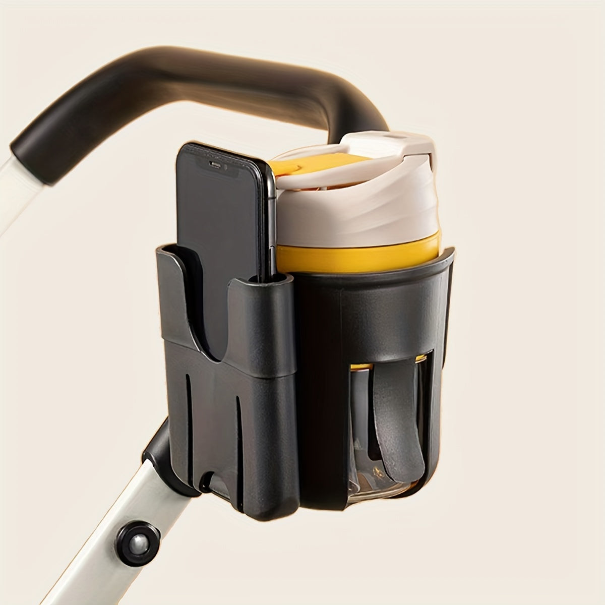 Bolalar uchun bolalar aravachasi uchun shisha va telefon tutgichli stul tutgichi