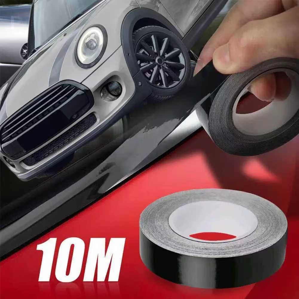 Черная виниловая пленка для украшения окон автомобиля, наклейка на поясницу двери Mini Cooper