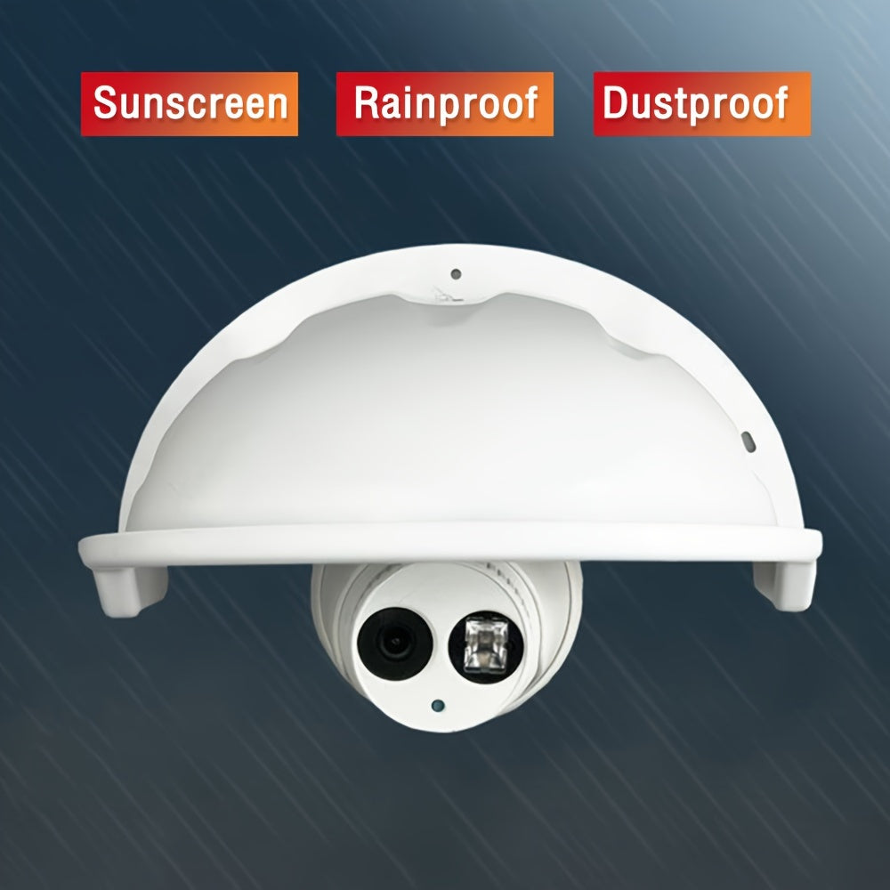 Waterproof Outdoor Security Camera Cover White Universal Sun Rain Shield
