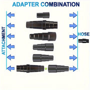 Universal Vacuum Hose Adapter 35mm to 32mm 4-Pack Plastic Connectors