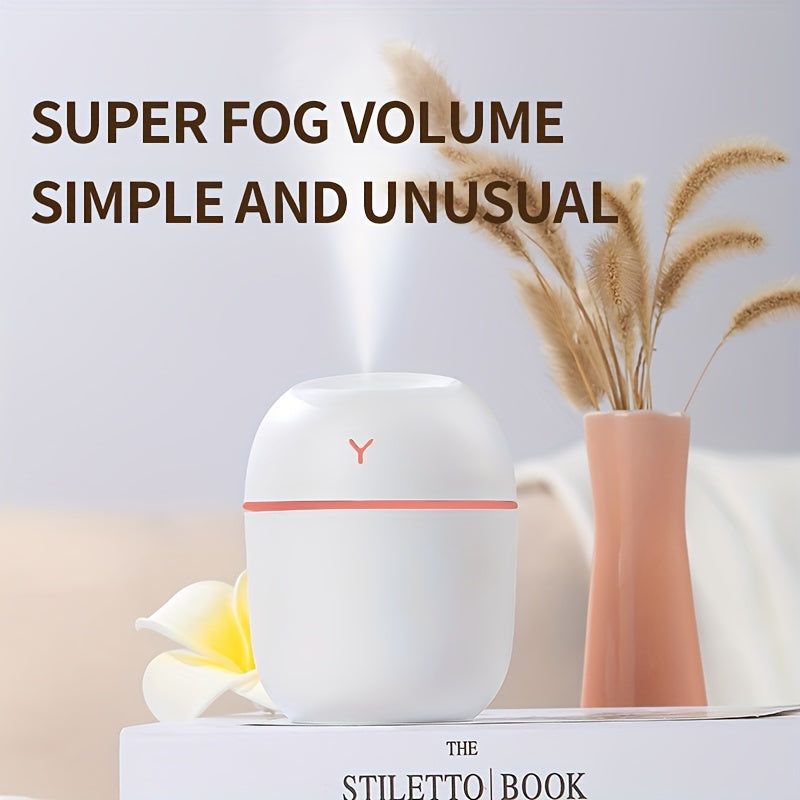 USB-Powered 1.5W Humidifier with Colorful Lights for Home Use