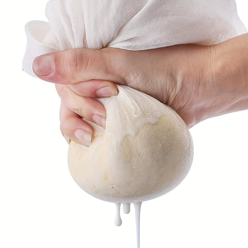 Paquete de 3 paños de gasa de algodón reutilizables para colar queso, yogur, leche de nueces