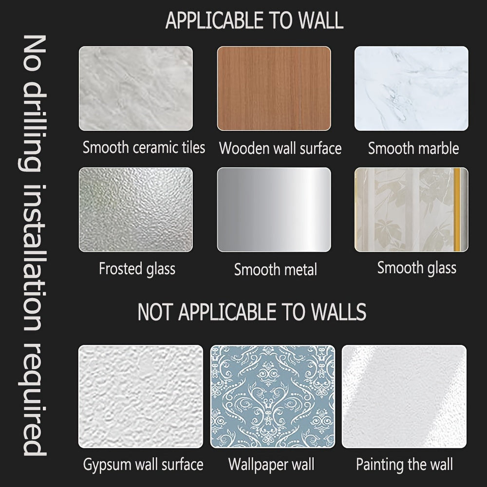 Wall-Mounted Steel Storage Rack with Hooks for Kitchen and Entryway Organizer