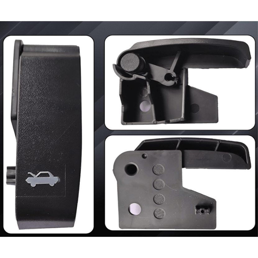 Black ABS Engine Hood Release Handle for Trucks and SUVs Durable Plastic