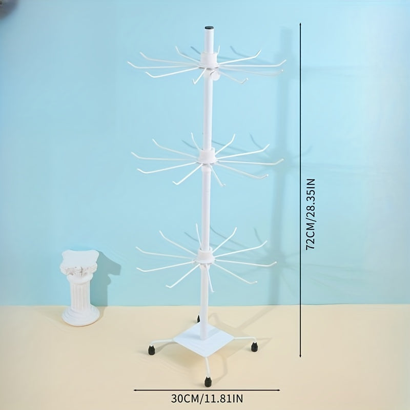 Крутящаяся подставка для украшений, держатель для подвесок из железа, органайзер для хранения
