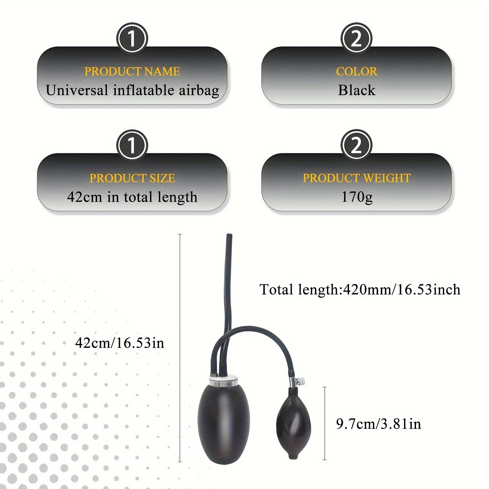 Universal Automotive Smoke Machine Intake Bladder Easy Intake Adapter