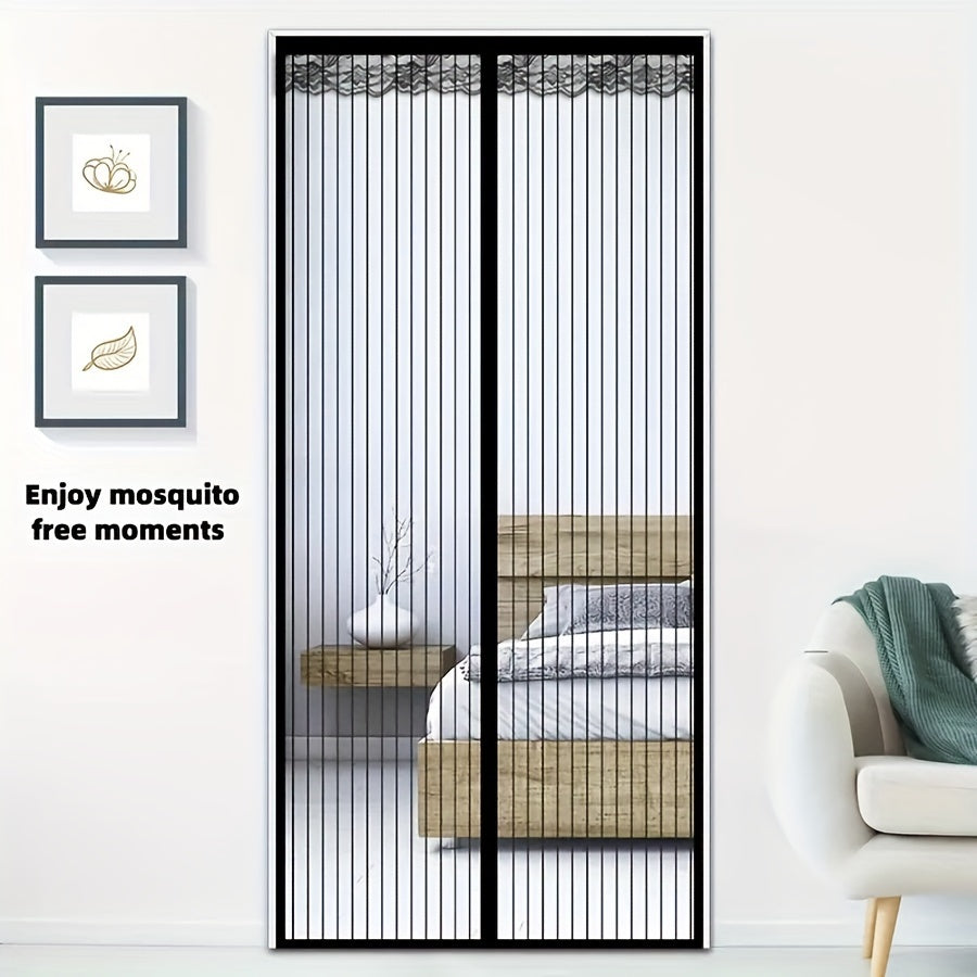 Магнитная москитная сетка для кухни и гостиной, противомоскитная, самозакрывающаяся летняя сетка
