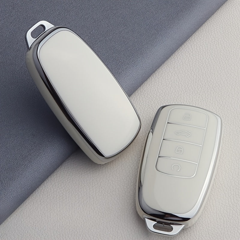 Universal TPU Car Key Fob Cover for 4-Button Remote Anti-Fall Wear-Resistant
