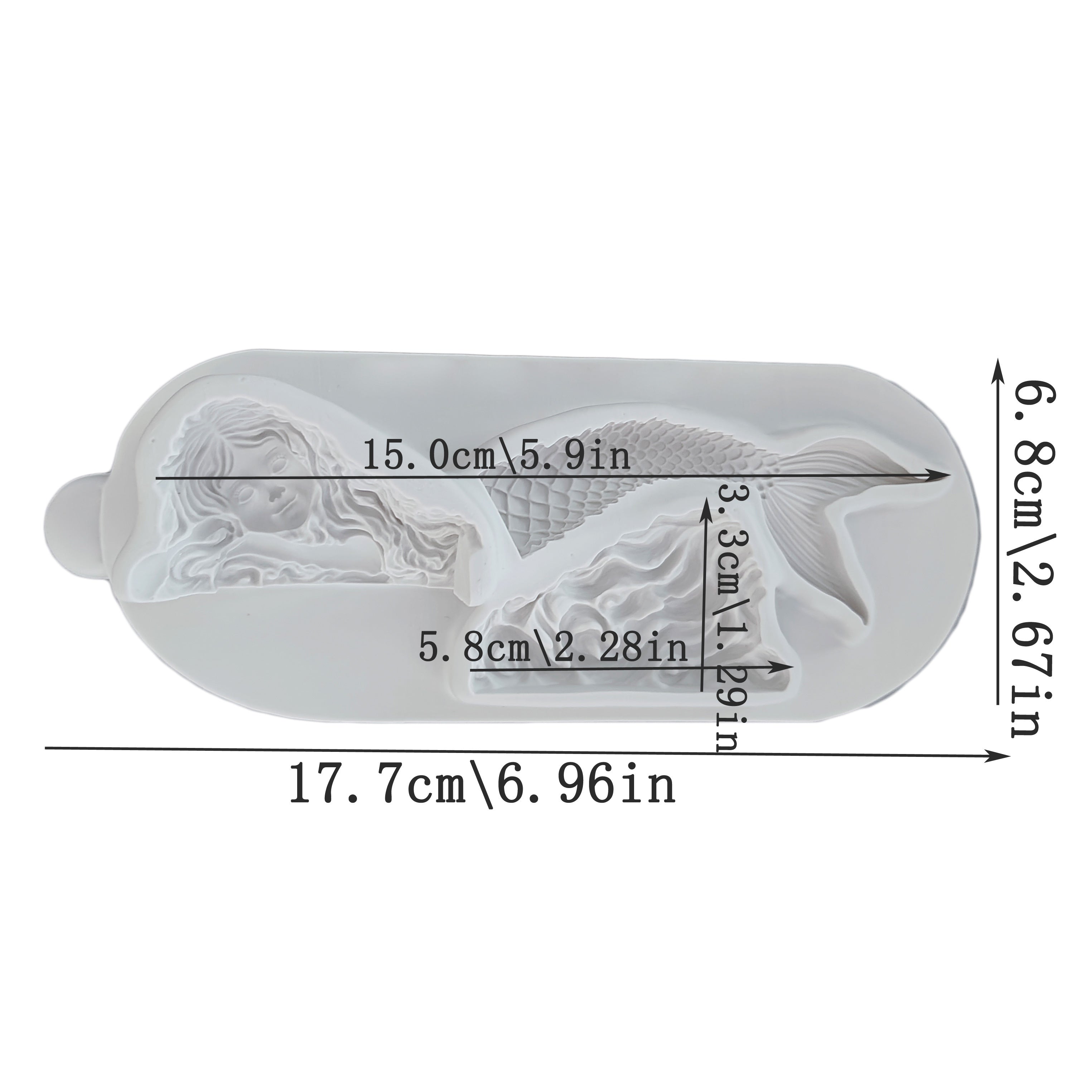 Silicone Mold for Candy and Fondant Mermaid Ocean Animal Marine Life 3D