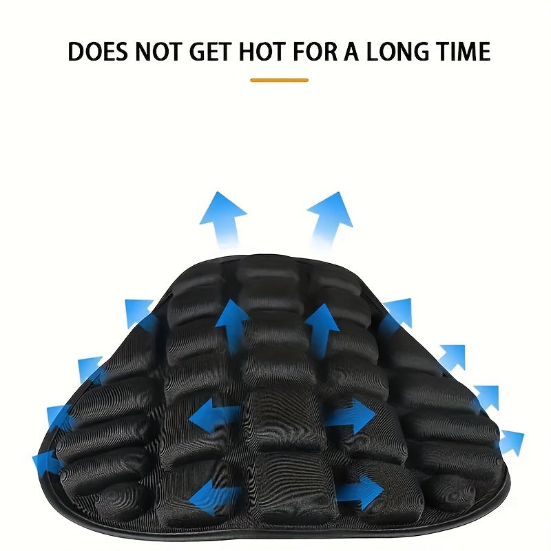 Motorcycle Seat Cushion Black EVA Foam Soft Non-slip Comfort Riding Pad