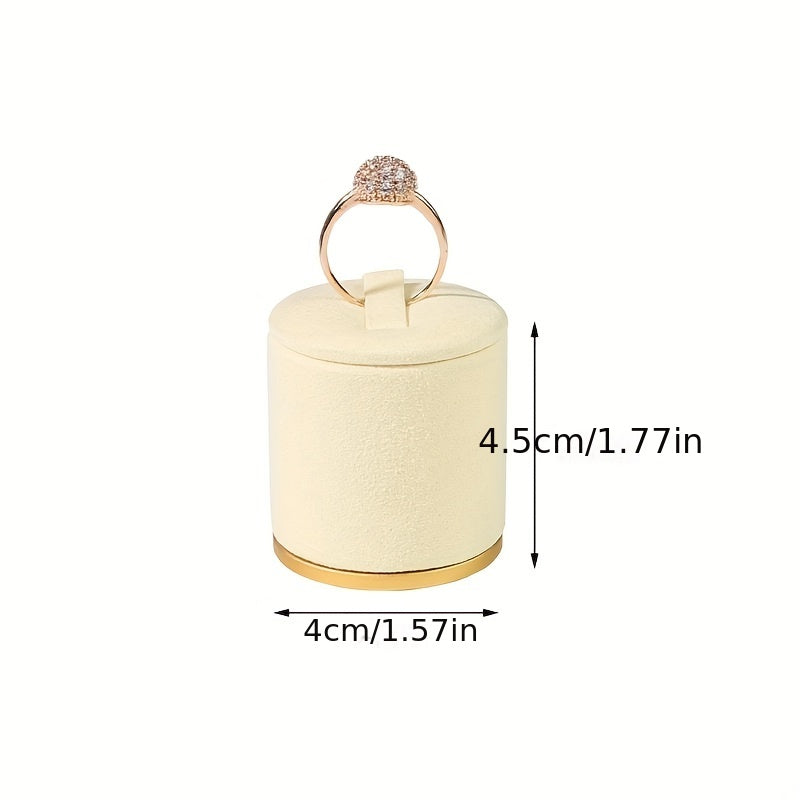 Металлическая подставка для украшений с мягким многоцветным органайзером для колец для демонстрации и хранения