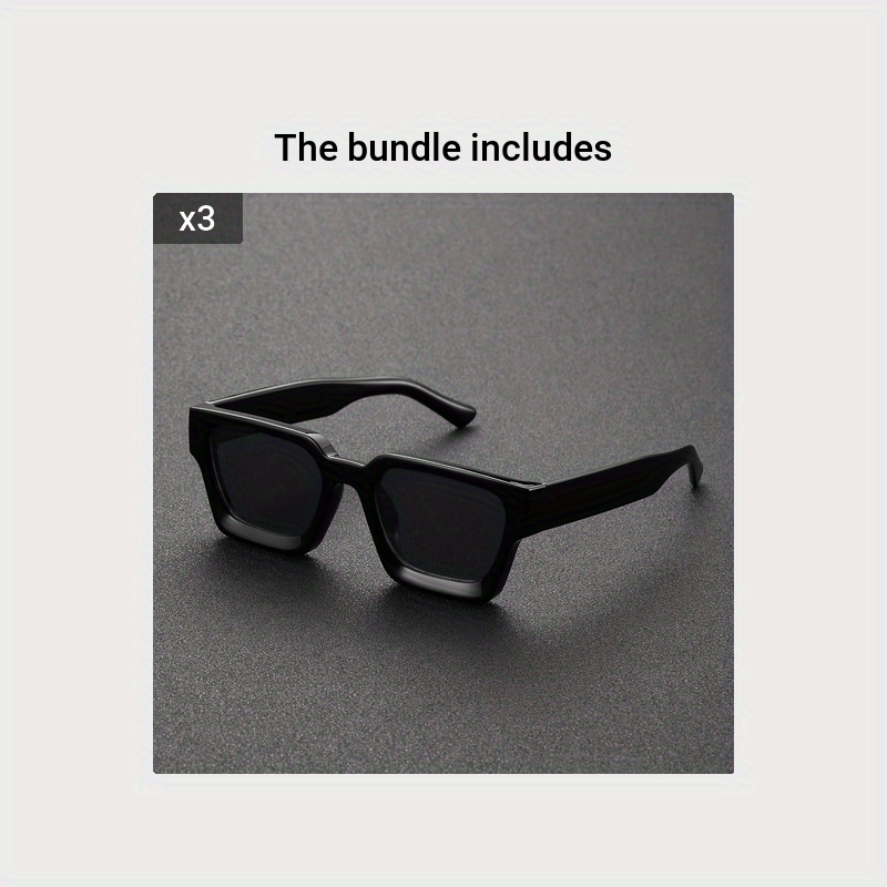 Unisex Y2K Style Thick Square Frame Glasses for Men and Women