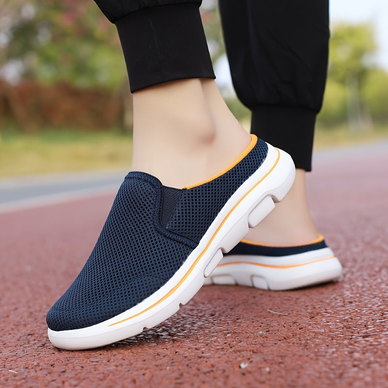 Plus Size Men's Breathable Hollow Out Mules with Soft Durable Sole for Summer