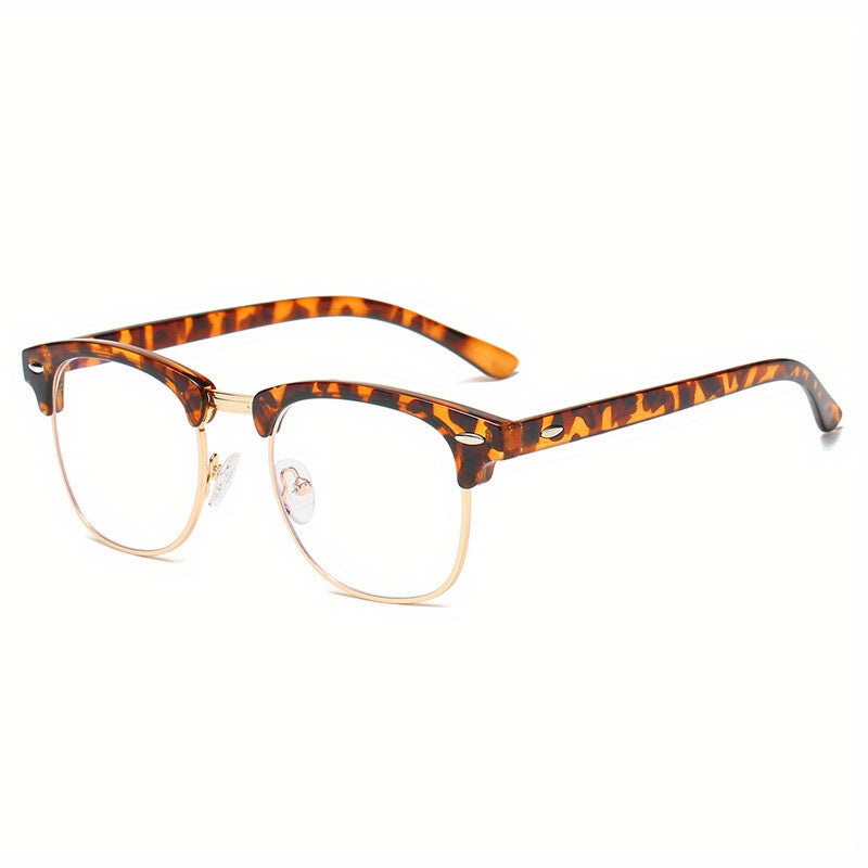 Black Blue Light Blocking Glasses for Men Women Oval Frames Clear Lenses