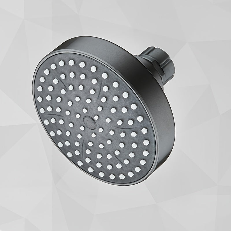 Round Rainfall Shower Head Wall Mount High-Pressure Plastic
