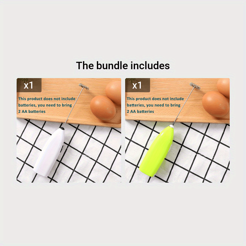 Electric Stainless Steel Milk Frother Mini Portable Cappuccino Maker Coffee Creamer Mixer