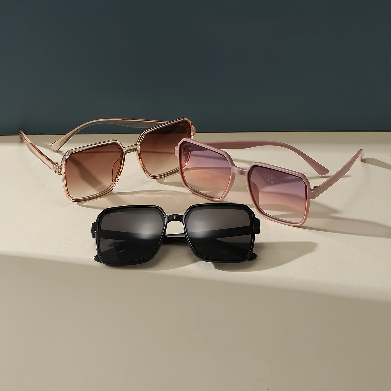 Набор из 3 спортивных модных очков для походов, путешествий и вечеринок с антибликовыми линзами