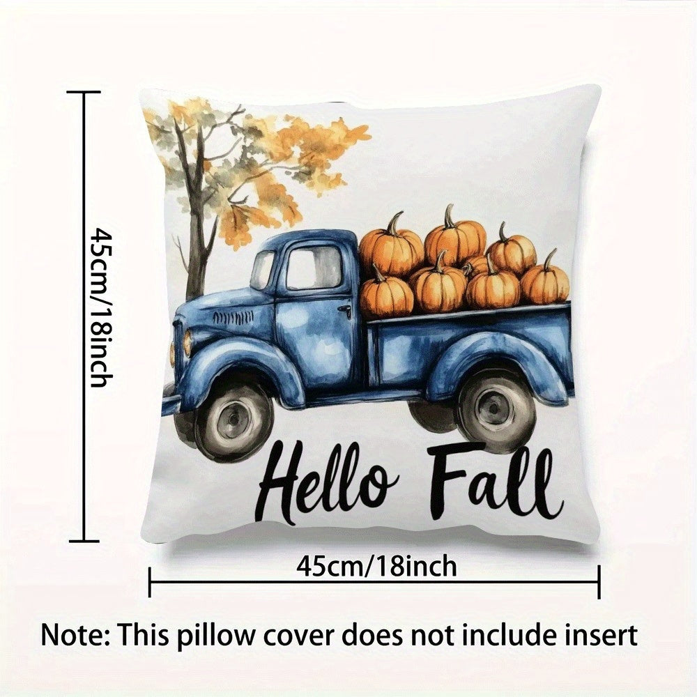 Blue Flannel Pillow Cover 45.72x45.72 cm Decorative Cushion Case with Zipper for Bedroom Home Camping