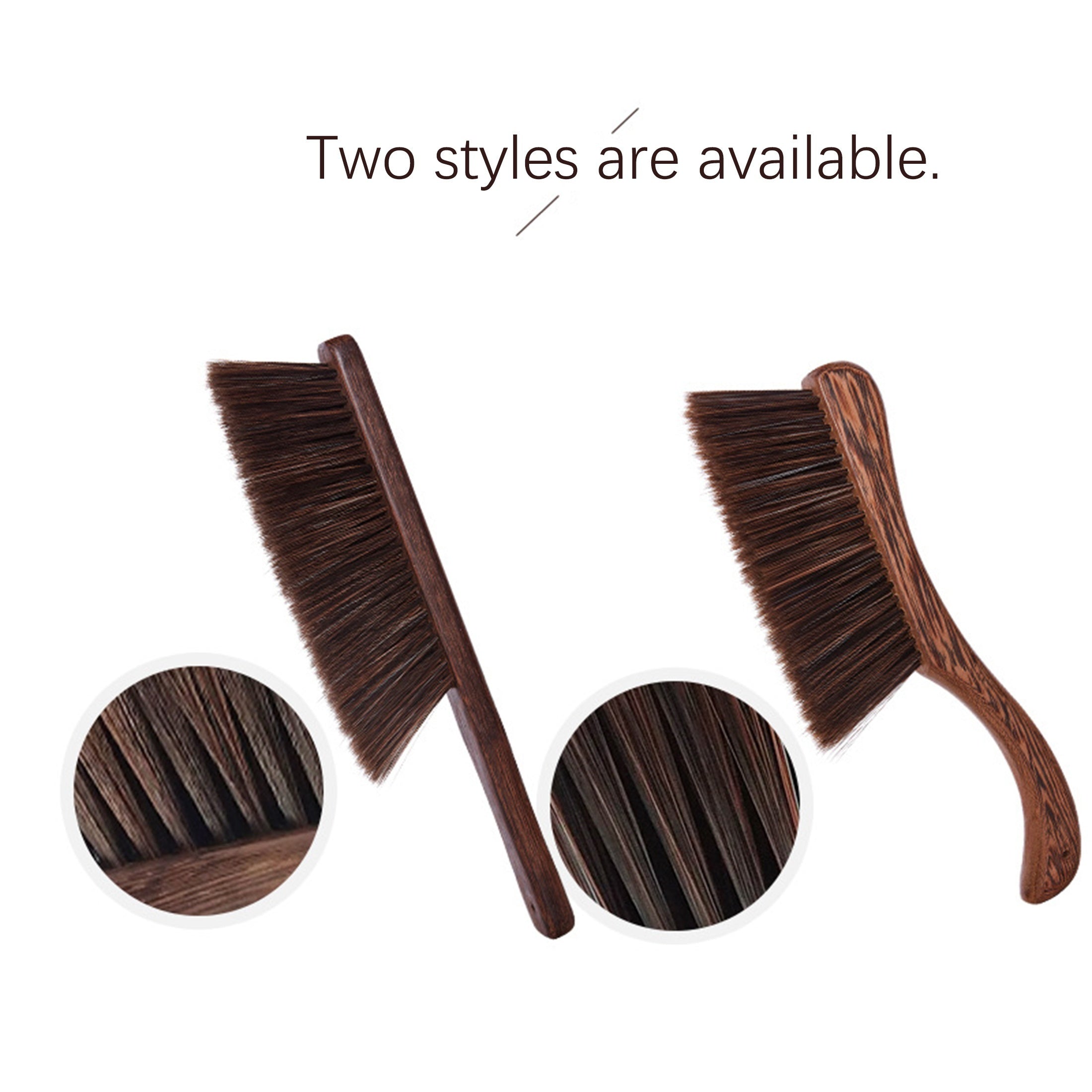 Bir parcha qo'l supurgisi - Avtomobillar, yotoqlar, tuproq, qo'lyozmalar, bog'lar, mebellar va kiyimlarni tozalash uchun yumshoq tukli supuruvchi cho'tka, yog'och tutqichi bilan.