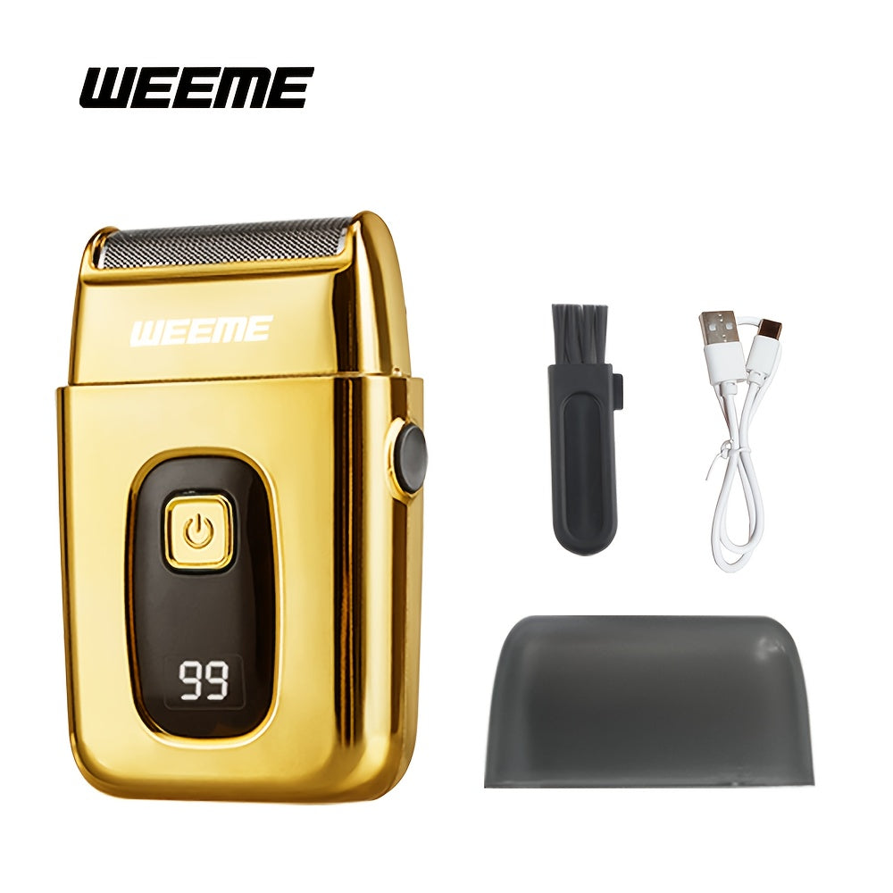 Electric Razor for Men USB Rechargeable LED Display Quick Charge 60+ Min Battery