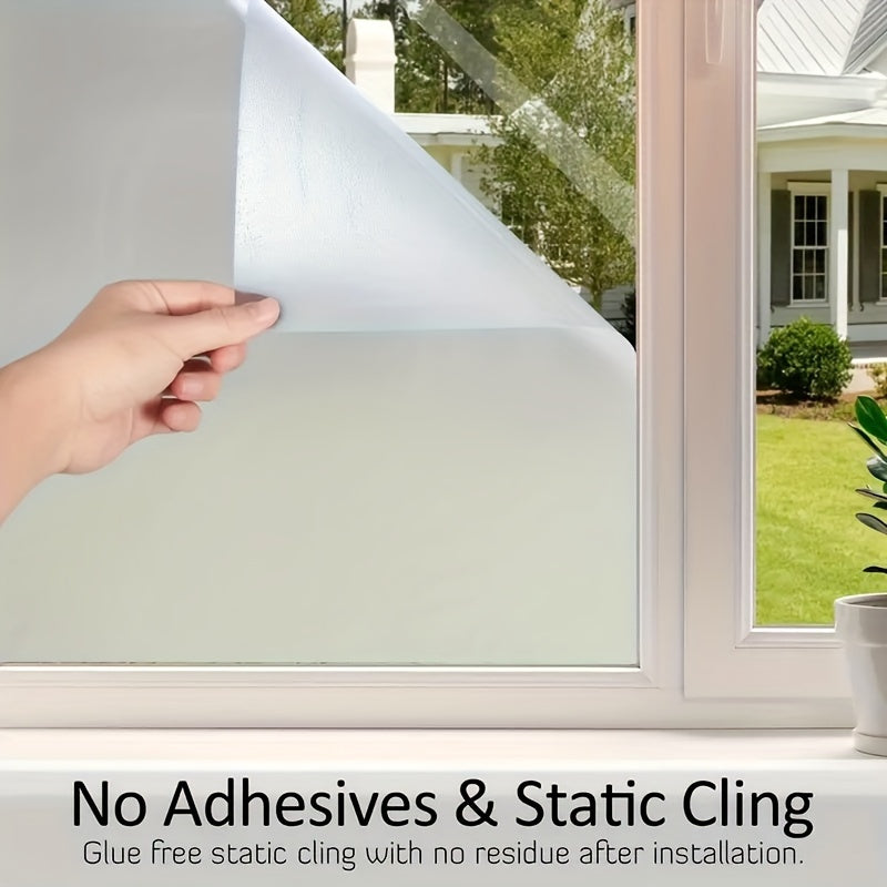 7Mil Frosted PVC Glass Window Film Sun Blocking Electrostatic Privacy Sticker