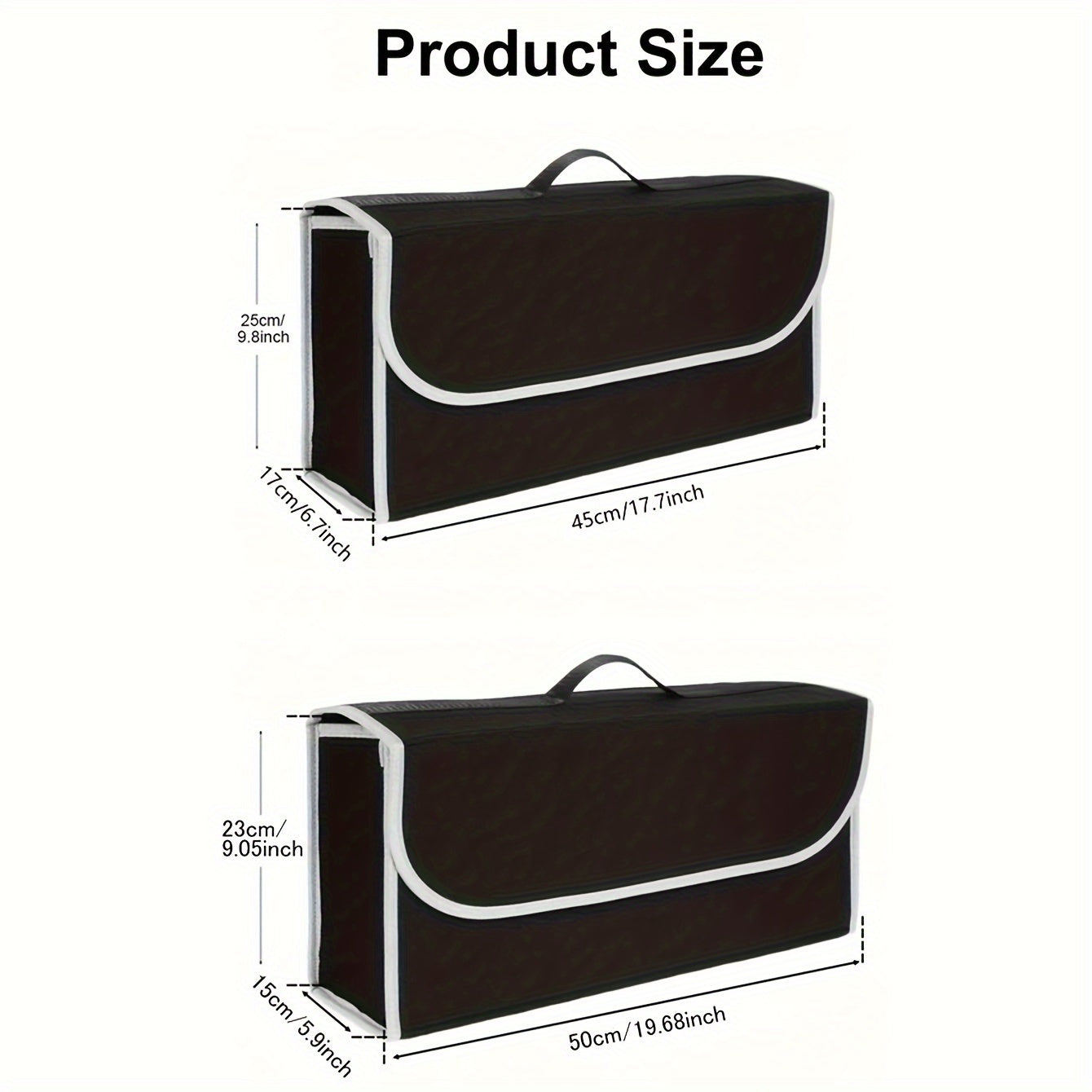 Universal Felt Car Trunk Organizer Foldable Storage, Space-Saving, Multi-Purpose