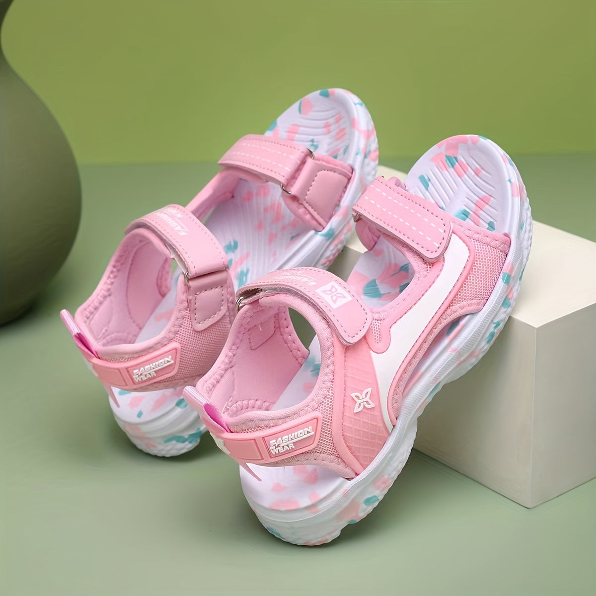 Girls Open Toe Sport Sandals Lightweight Breathable Casual Beach Shoes