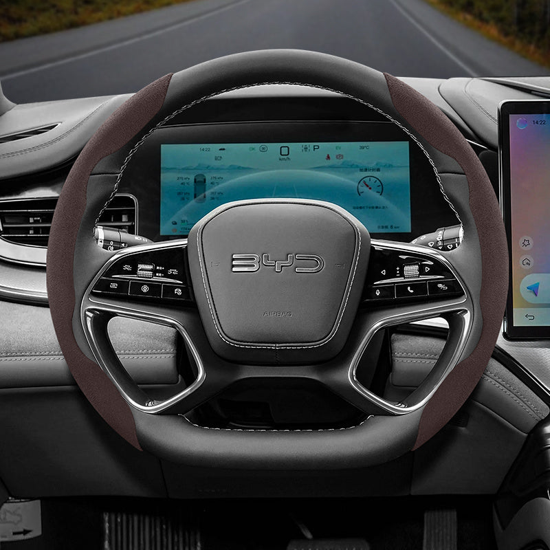 Winter Fleece Anti-Slip Steering Wheel Cover, Adjustable, 2 or 3 Pcs Set