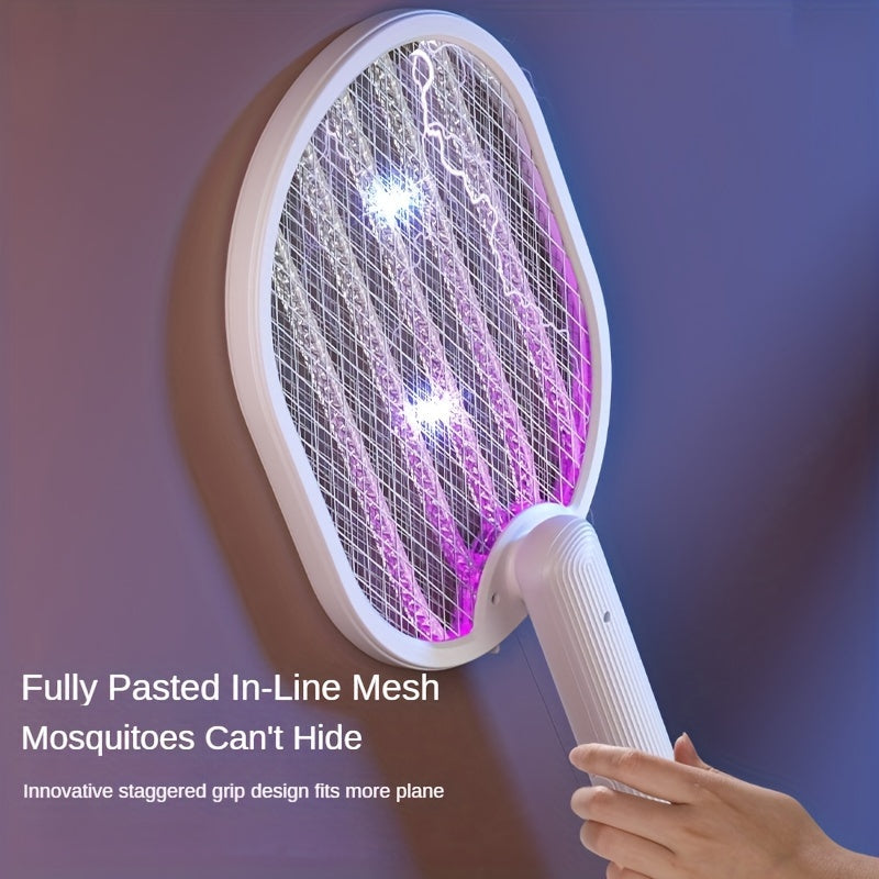 Складной электрический уничтожитель комаров с ультрафиолетовым светом, перезаряжаемый через USB, настенный убиватель мух