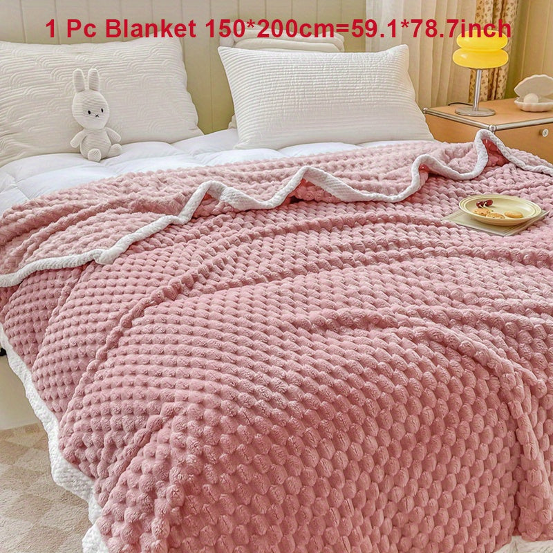 Fleece Blanket for Couch Sofa Bed Camping Travel Cozy Soft Warm Gift