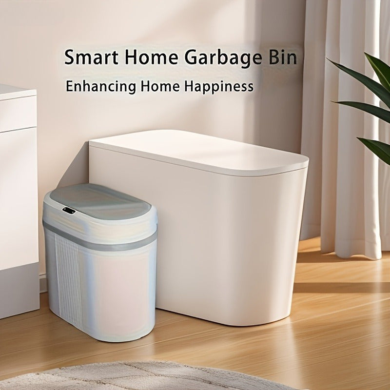 Uy uchun ishlatiladigan batareya bilan ishlaydigan ABS rezina aqlli sensor axlat qutisi