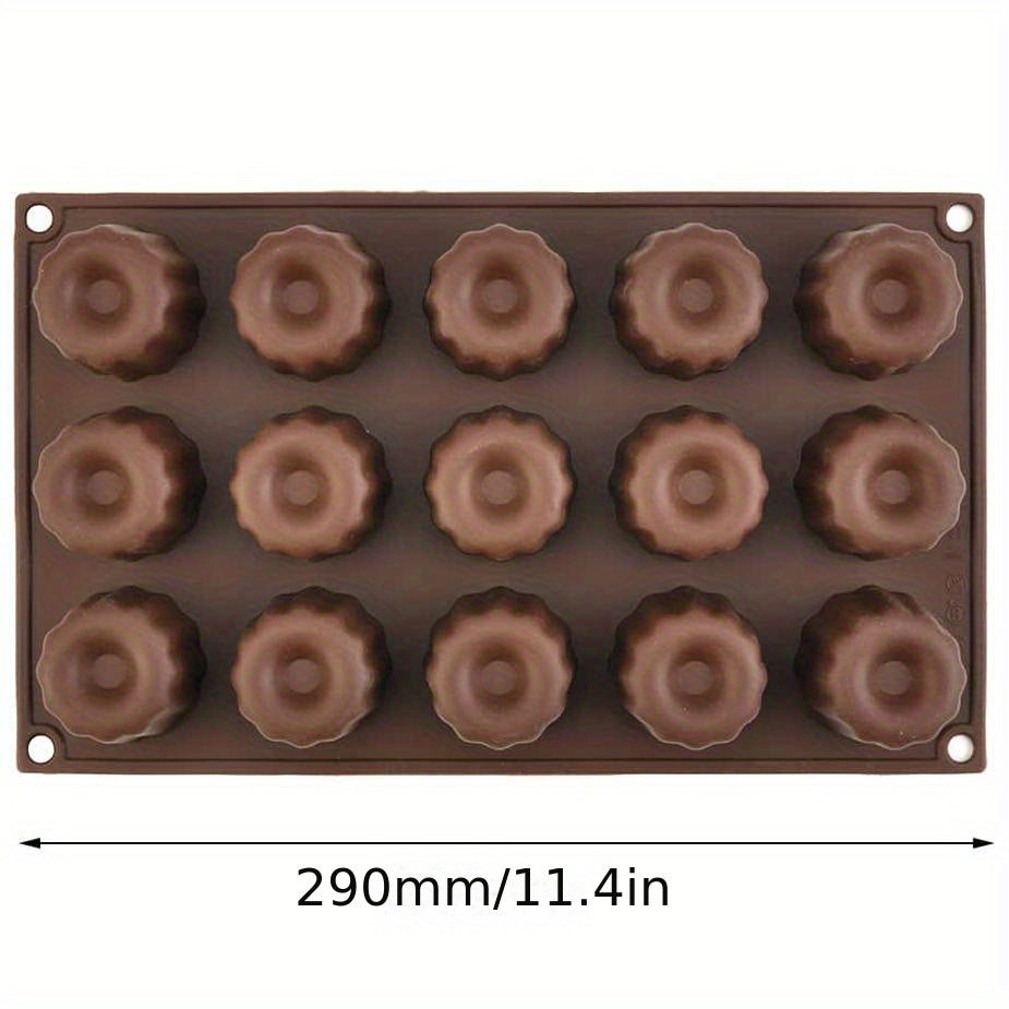 Silicone Cake Mold Set with 15 Cups for Baking Cupcakes in Oven