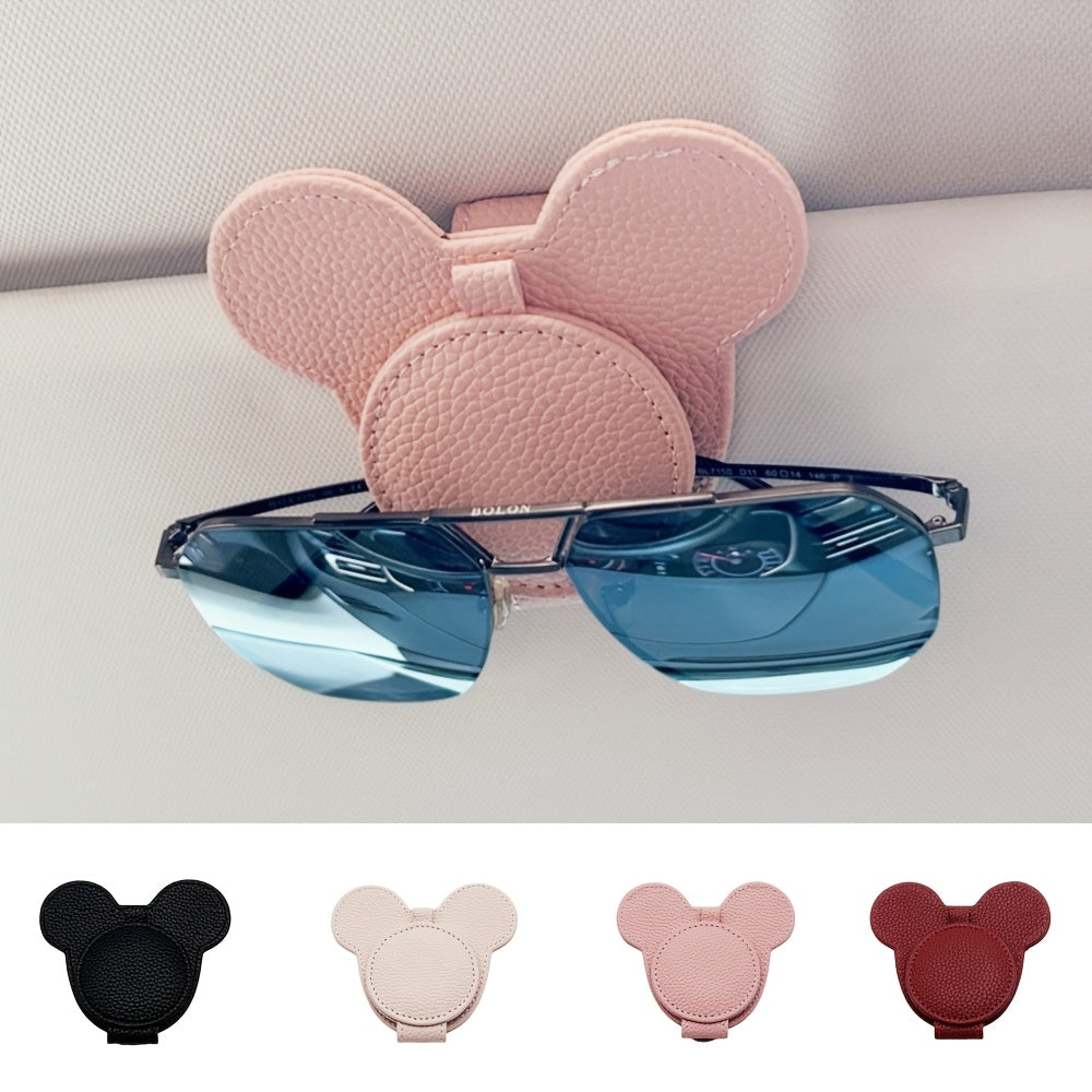 Qora, oq, pushti, qizil rangdagi magnit avtomobil visor ko'zoynak klipi, chiptalar va kartalar uchun