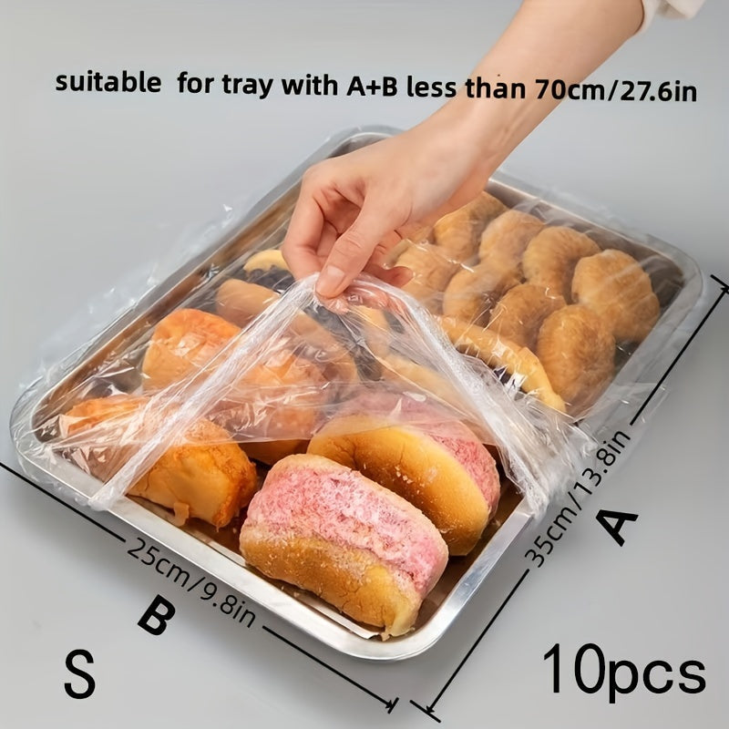 Plastic Food Cover Sheets for Trays Up to 70.1 cm Non-Contact Food Storage Wraps