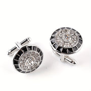 Men's Cufflinks French Alloy Artificial Diamond Inlay Business Attire
