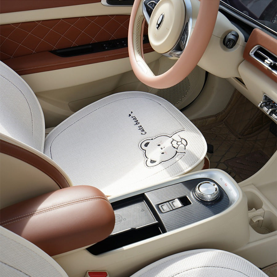 Funda de asiento de lino transpirable para coche universal para comodidad y enfriamiento